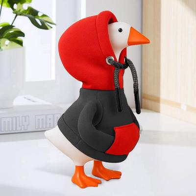 Mini Goose Hoodie for 7 Inch Table Goose Statue Soft Tabletop Goose Costume Cute Pet Clothes Fun Gift for Goose Lovers