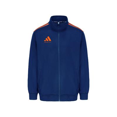 Giacca Sportiva Taekwondo Vintage Monocolore Collo Alto Casual con Logo Giacca Unisex Blu Arancio TR90JT-BUOG