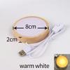 1/2/4Pcs Round Wooden LED Night Light Base for Decorative Holder Display Stand For Crystals Glass Ball Decor Art Ornament