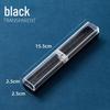 Refillable Ergonomic Fountain Pen for Students - Transparent Colored Plastic Design