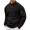 Men  Leisure  Hooded Hood  Standing Collar  Zipper  Hoodie