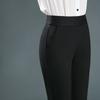 Women's  Slim Long Pants  Elastic Waist Straight Pants Stretch High Waist Pants