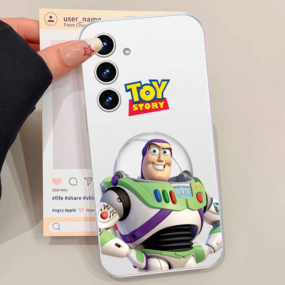 B-Buzz Lightyear Phone Case For Samsung Galaxy S21 S22 S23 S24 S25ULTRA FE Ultra Plus5G A52S Transparent Cover