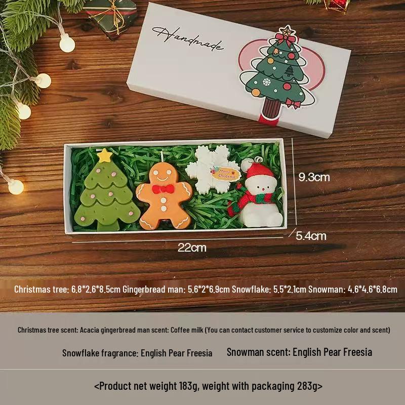 Santa Claus Scented Candle Set – Holiday Fragrance Ornament for Christmas Tree