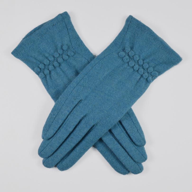 [BYSIFA] Winter Cashmere Wool Gloves Women New Soft Elegant Mittens Gloves Top Grade Thick Warm Touch Screen Ladies Gray Gloves
