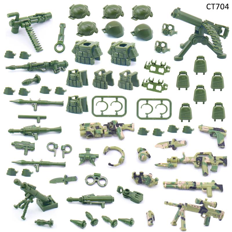 MOC Military Building Block Set Weapons War Army Accessories Soviet Army Characters Cannon Carts Launchers Tents Block Bricks Gift Presents Toy