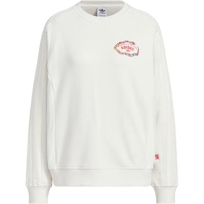 Originals Lny W Crew Hadí rok Limitovaná edice Volný střih Dámská mikina Bílá JL8425
