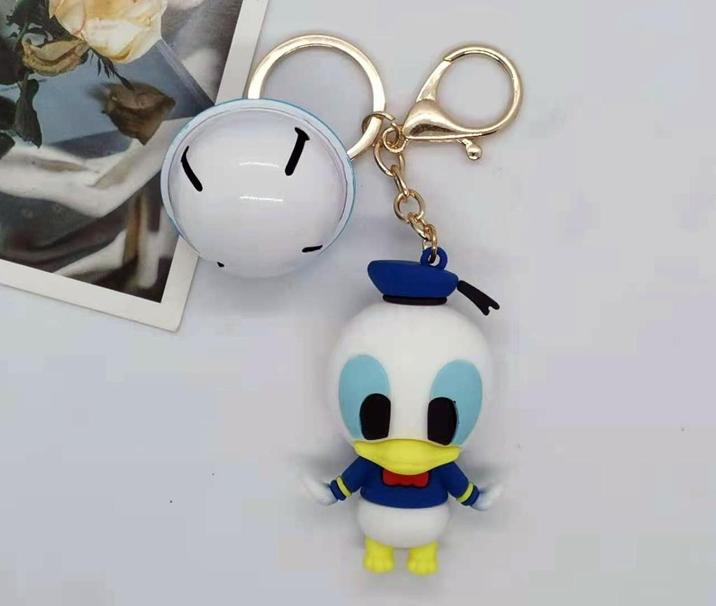 Creative Cartoon Cross Border Large Mickey Minnie Goofy Winnie The Bear Jumping Tiger Donald Duck Daisy Keychain Bag Y2k Fashion