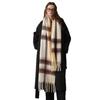 Premium Striped Fringed Scarf Scarf Women's Autumn and Winter Shawl Thickened Warm Outer Match