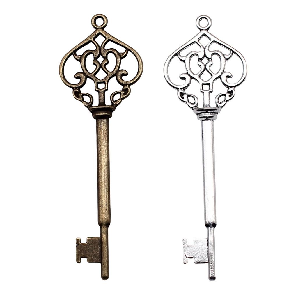 Key Charms Multi Color Alloy Key Tools Pendants For Gothic Themed Jewelry