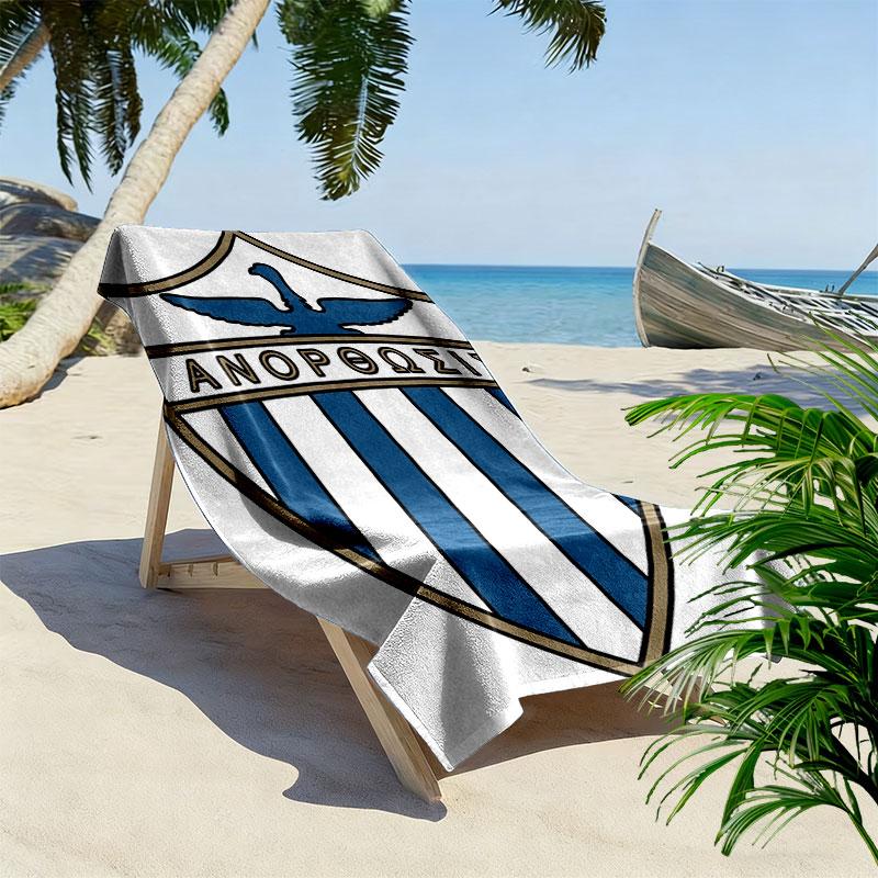 Anorthosis Famagusta FC Print Beach Towel, Large Soft Quick Dry Towel for Beach Camping Swimming
