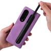 Comfortable Leather Wallet Case For Samsung Galaxy Z Fold 3 Fold3 Full Protection Card Slot Cover Coque Fundas