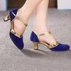Tanzschuhe Damen Standard und Latein Geschlossene Latein-Tanzschuhe Damen 5CM Damen Salsa Latein-Tanzschuhe Tango