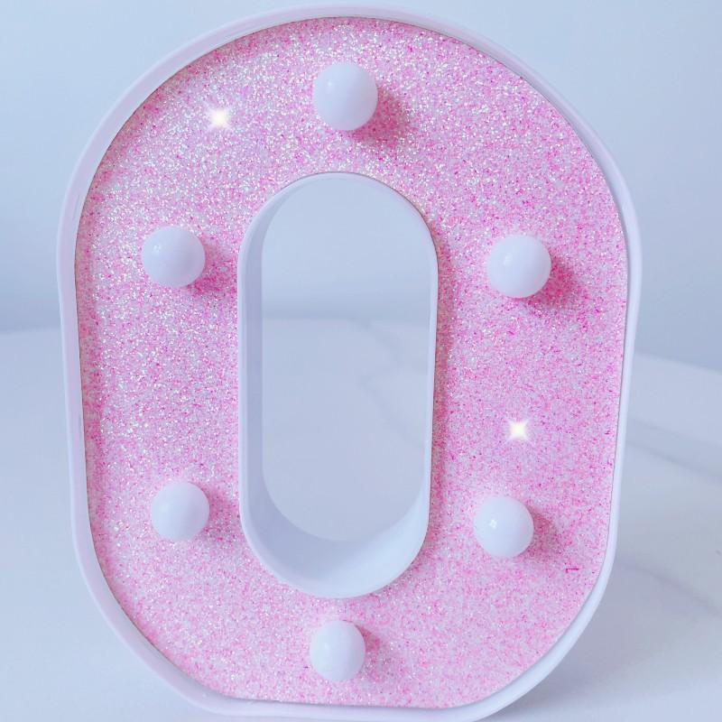 Pink LED Letter Light for Celebrations and Proposals