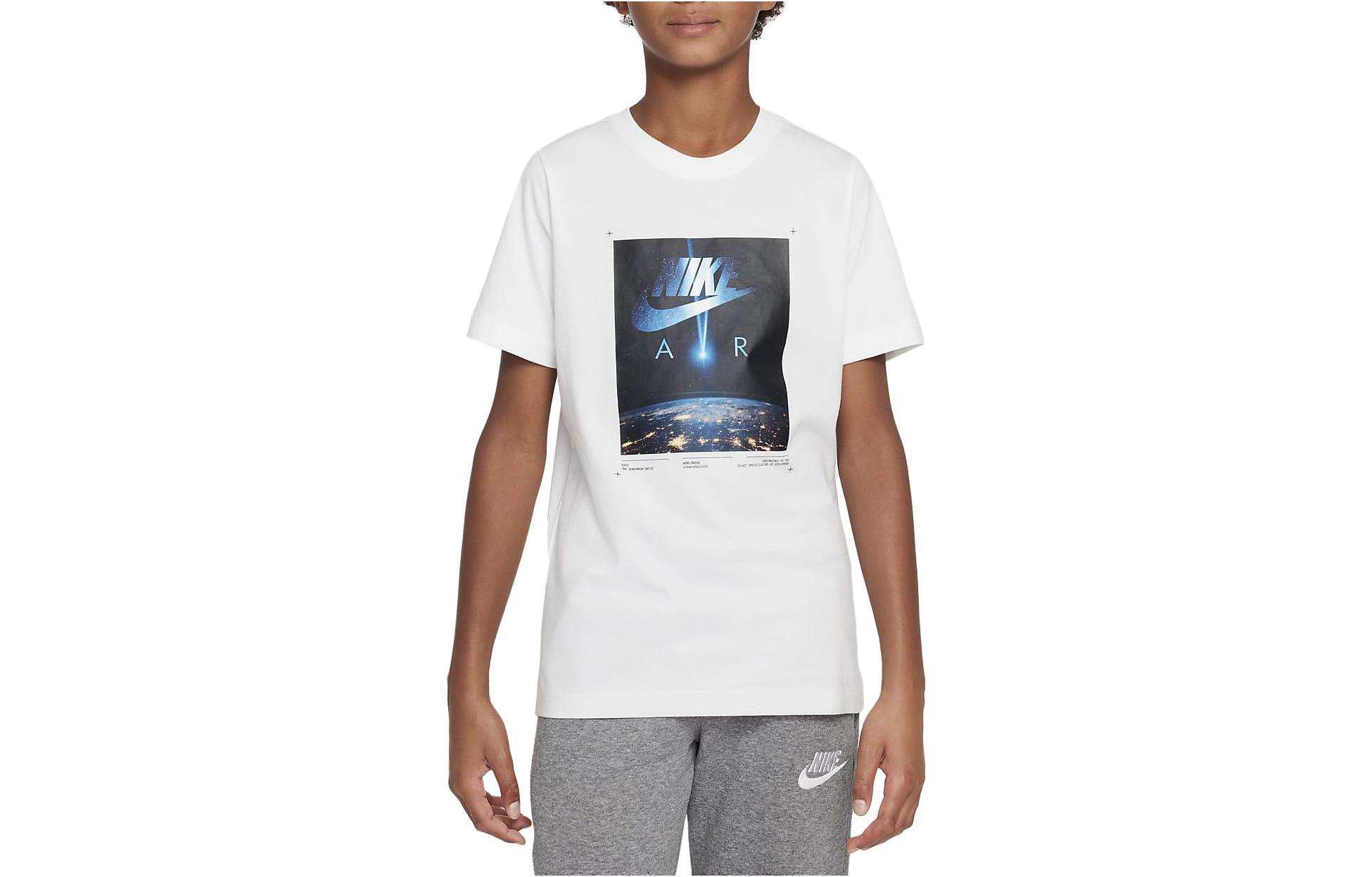 

Nike Kids T Shirts Crew Neck Moderate DX9512-100 L