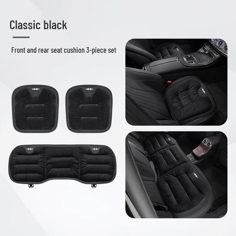 Winter Flannel Car Seat Cushion for BYD Equation Leopard: Titanium 3, 7 & Leopard 5, 8 - Thickened & Non-slip