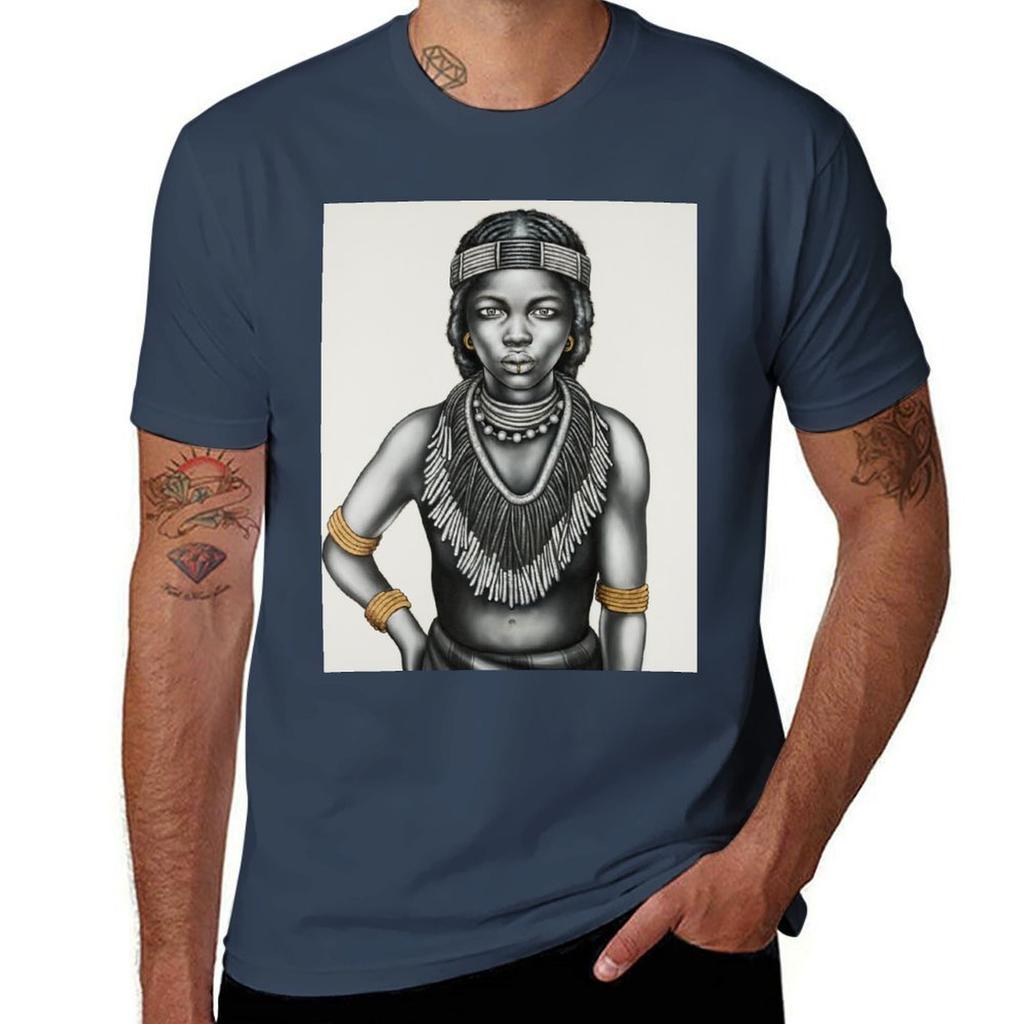 Tribal Girl With Lip Ring Tshirt Quick Dry Light Sports Tshirt