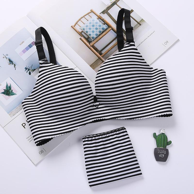 

Бесшовный комплект с бюстгальтером для женщин, нижнее белье, комплект нижнего белья с эффектом пуш-ап, комплект из бюстгальтера и трусиков без косточек, комплект регулируемого бюстгальтера и трусов с чашечкой 3/4 85B