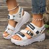 Women Sandals Comfortable Non-slip Sandals Casual Thick-soled Sports Shoes for Women New 2025 Fashion Height-enhancing Sandals