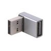 4Pcs 90 Degree Right Down Angled USB3.0 Male to Female Extension Adapter for Laptop PC USB Charging Adapter Extension