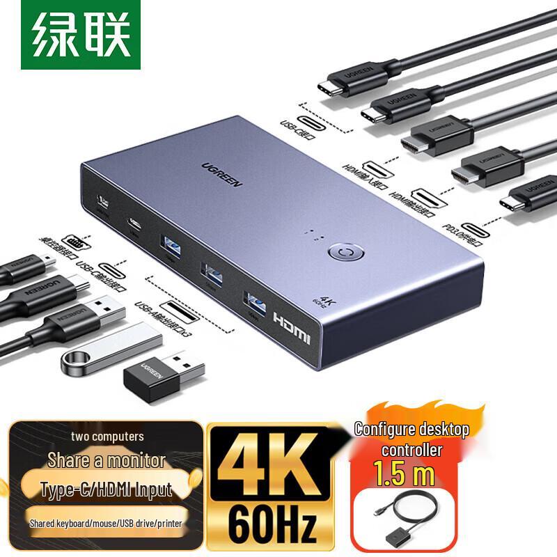 

UGREEN HDMI 2.0 KVM Switch 2-Port