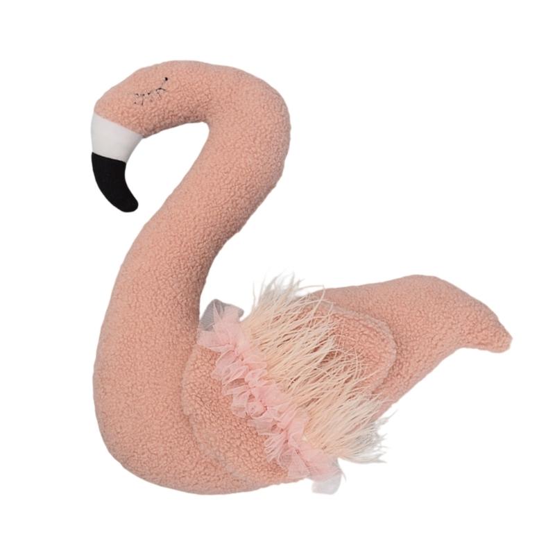 

Realistic Flamingo Baby Photoshoots Decoration Unisex Design Lightweight Newborns Photography Props Safe for Infants рожевий