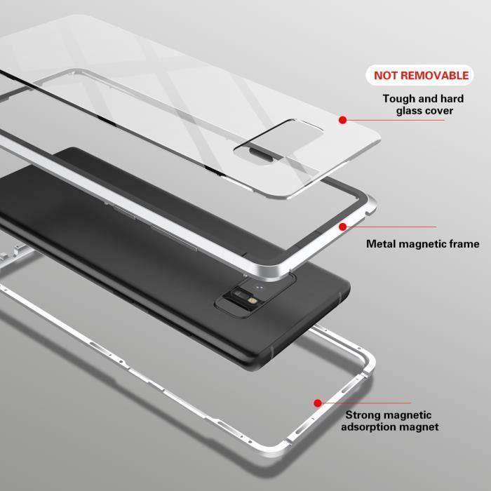 Skal - Samsung - Note8 - Hårt - Stöttåligt - Avtagbar magnetisk ram
