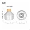Trumpet Mute with Rubber Seals Aluminum Alloy Practice Portable Wind Instrument
