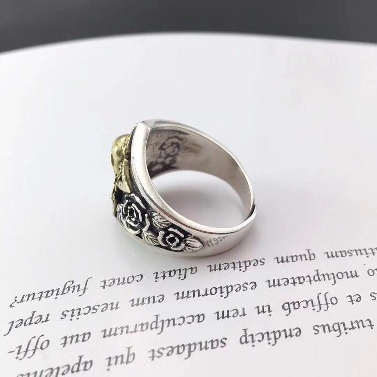 Skull Ring for Men, Domineering Retro Handmade Design, Fashionable Open Index Finger Ring, Single Ring