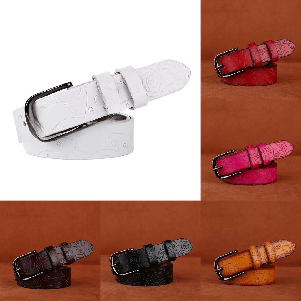 Casual Leather Girl Belt Simple Pattern Alloy Closure Daily Fashion Decoration