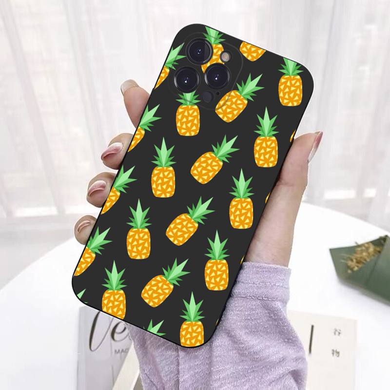 Pineapple Phone Case For iPhone 13 Pro MAX 14 11 12 Mini X XS XR 6 7 8 Plus SE 2020 Soft TPU Cover