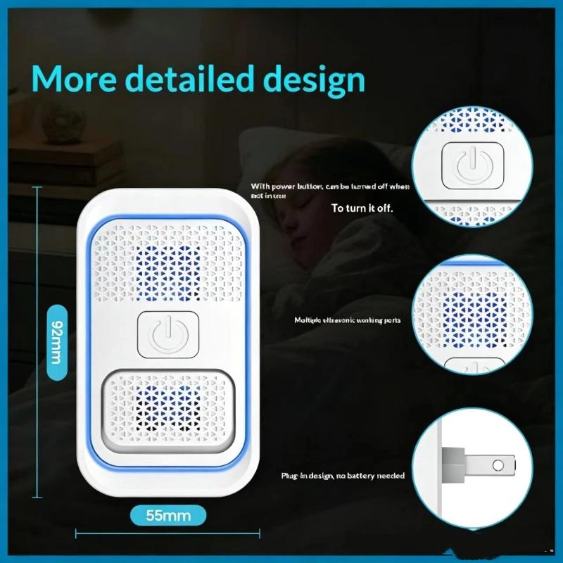 Plug-In Ultrasonic Pest Repeller Electronic Insect Control Mosquito Repellent For Home Repels Mice Ants Spiders Cockroaches