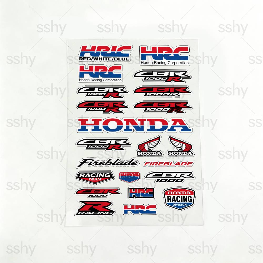 FOR HONDA CBR1000RR-R Reflective motorcycle stickers, 3M safety warning at night in the dark scooter helmets RA4 lcnd9