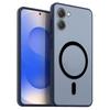 Magnetic Iron Ring Phone Case for HONOR X7e Matte Soft TPU Shockproof Cover