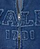 Yale Pigment Applique Zip-Up Hoodie_Navy