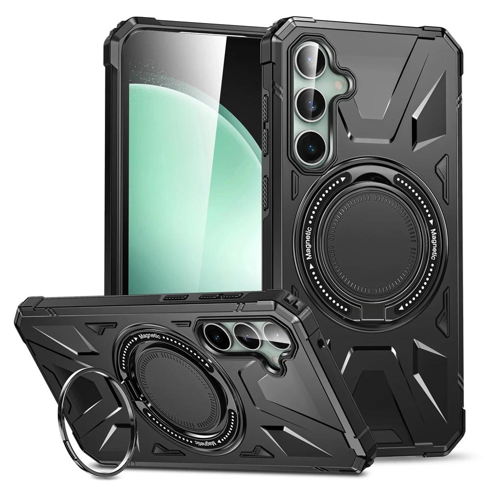 Case for Samsung Galaxy S24 S23 A14 A54 A55 A34 A15 4G 5G Stand Ring Magnetic Ring Holder Protection Stands Covers
