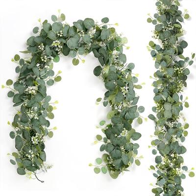 1/2Pcs Artificial Eucalyptus Garland Faux Greenery Garland Vines for Wedding Party Supplies Backdrop Arch Home Table Decoration