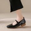 2025 Spring Patent Leather Women Mary Jane Shoes Fashion Soft Sole Shoes Elegant Wedding Party Shoes