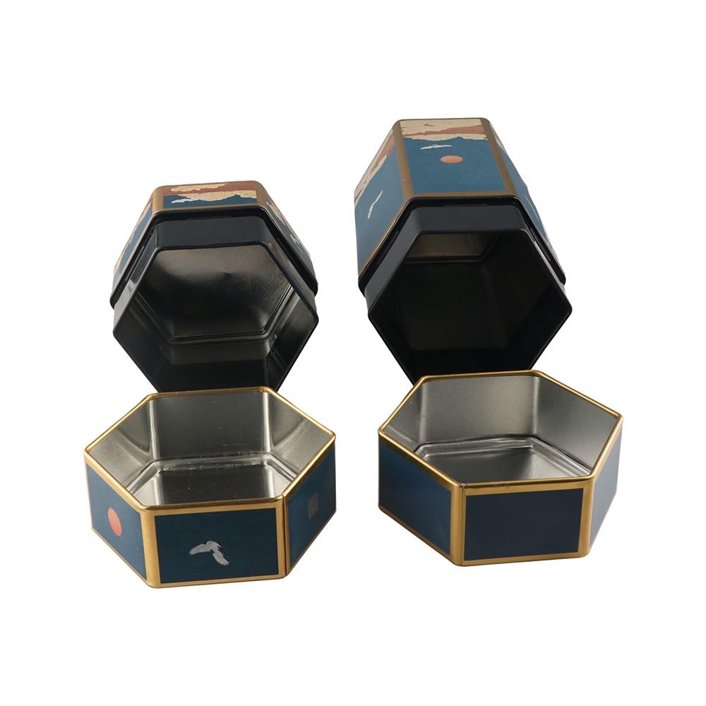 Hexagonal Tea Set Accessories Tea Storage Container Tea Pot Tea Storage Tank Tea Box Tea Organizer