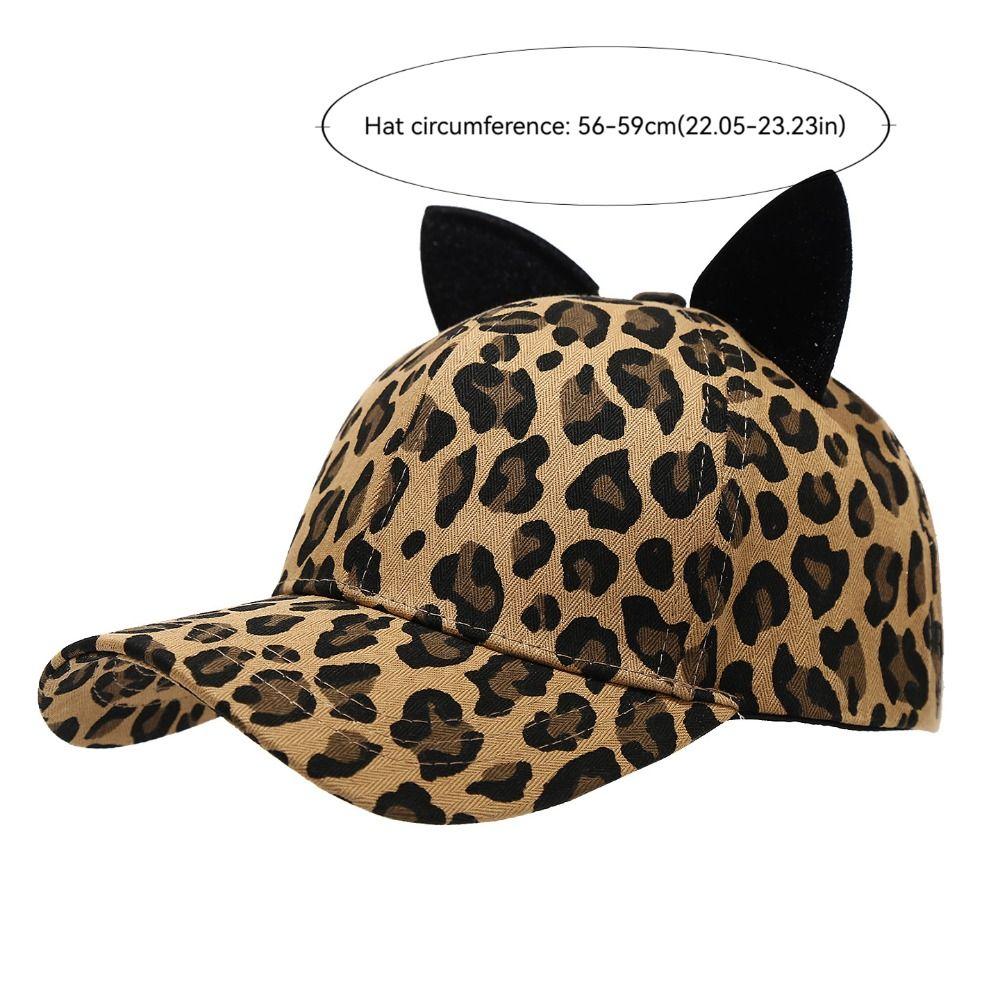 Breathable Duckbill Hat Adjustable Sun Hat Fashion Cat Ears Baseball Cap Four Season