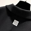 PoLo-Kragen Farbblock-Spleißpullover Damen Herbst Koreanische Version Locker Kurzer Abschnitt Locker Alles Passend Langärmlige Oberteile