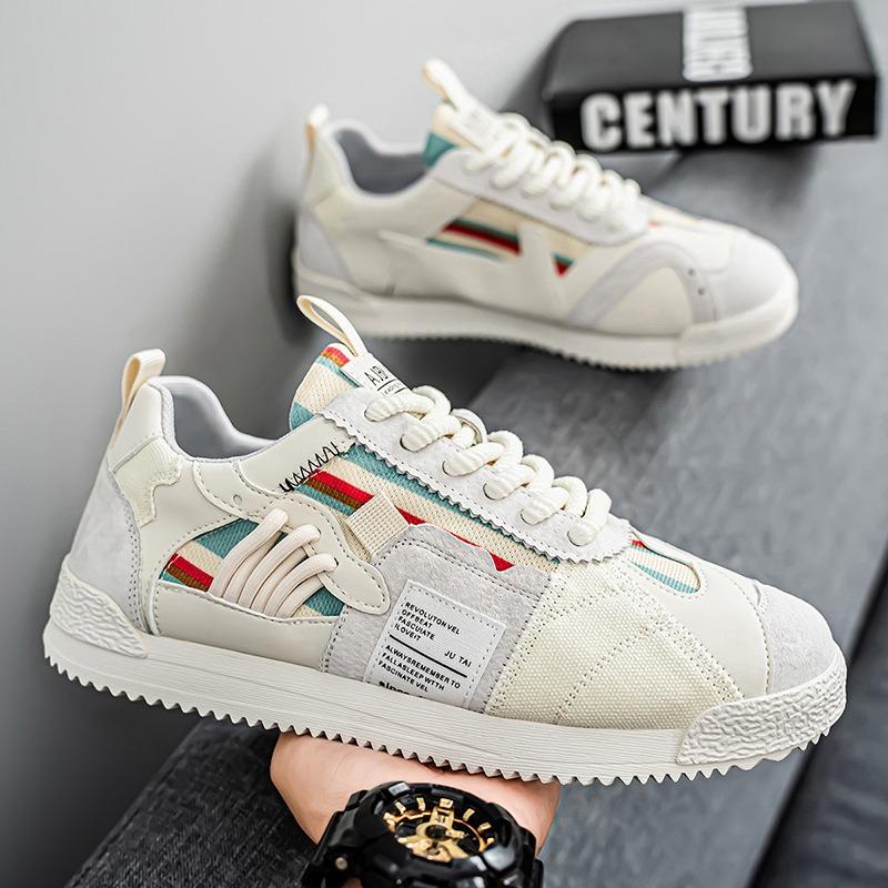 Summer New Fashion Versatile and Comfortable High-end Light Luxury Soft Sole Light Board Shoes Trendy Men's Shoes