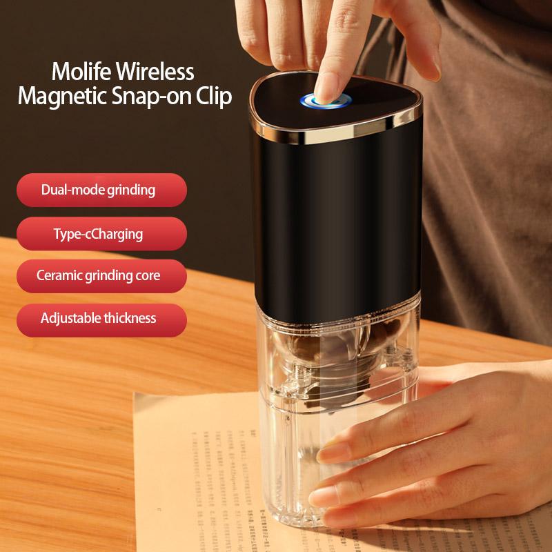 Przenośny elektryczny młynek do kawy TYP C USB Charge Ceramiczny rdzeń mielący Domowy młynek do mielenia ziaren kawy