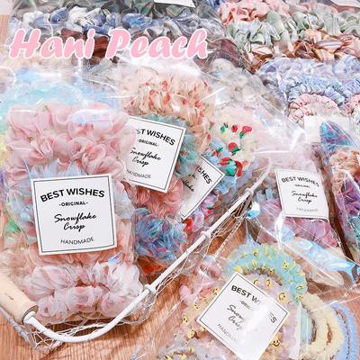 Nuovo 5 Pz/set Stampa a Colori Della Caramella Legami Dei Capelli Per Le Donne Carino HairBand Coda di Cavallo Titolare Elastico Elastico Accessori Per Capelli di Moda