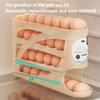 4 Schichten Automatischer Rollender Eierhalter Ständer Aufbewahrungsbox Behälter Kann 30 Eier Aufnehmen Hochwertiger Eierständer Küchen Kühlschrank Organizer