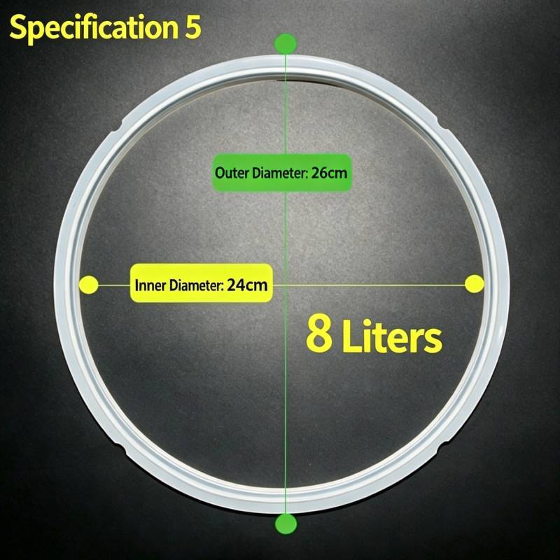 Electric Pressure Cooker Sealing Ring With High Temperature Silicone For 2l To 8l Models