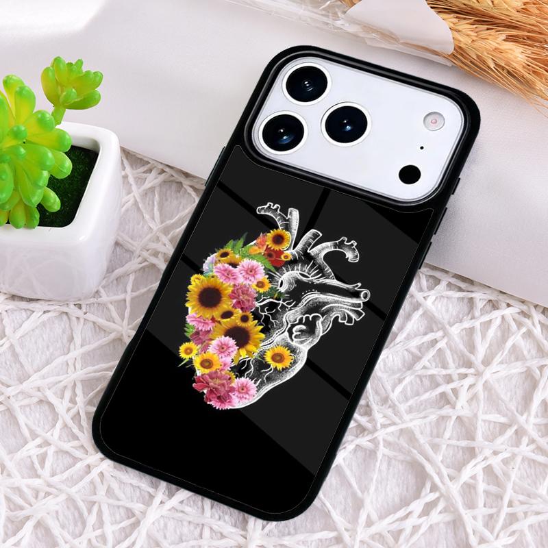 

Чехол для телефона с анатомией человеческого сердца для iPhone 17 Air 16 15 11 12 14 13 Pro Max Ударопрочный чехол iPhone 13 Pro Max