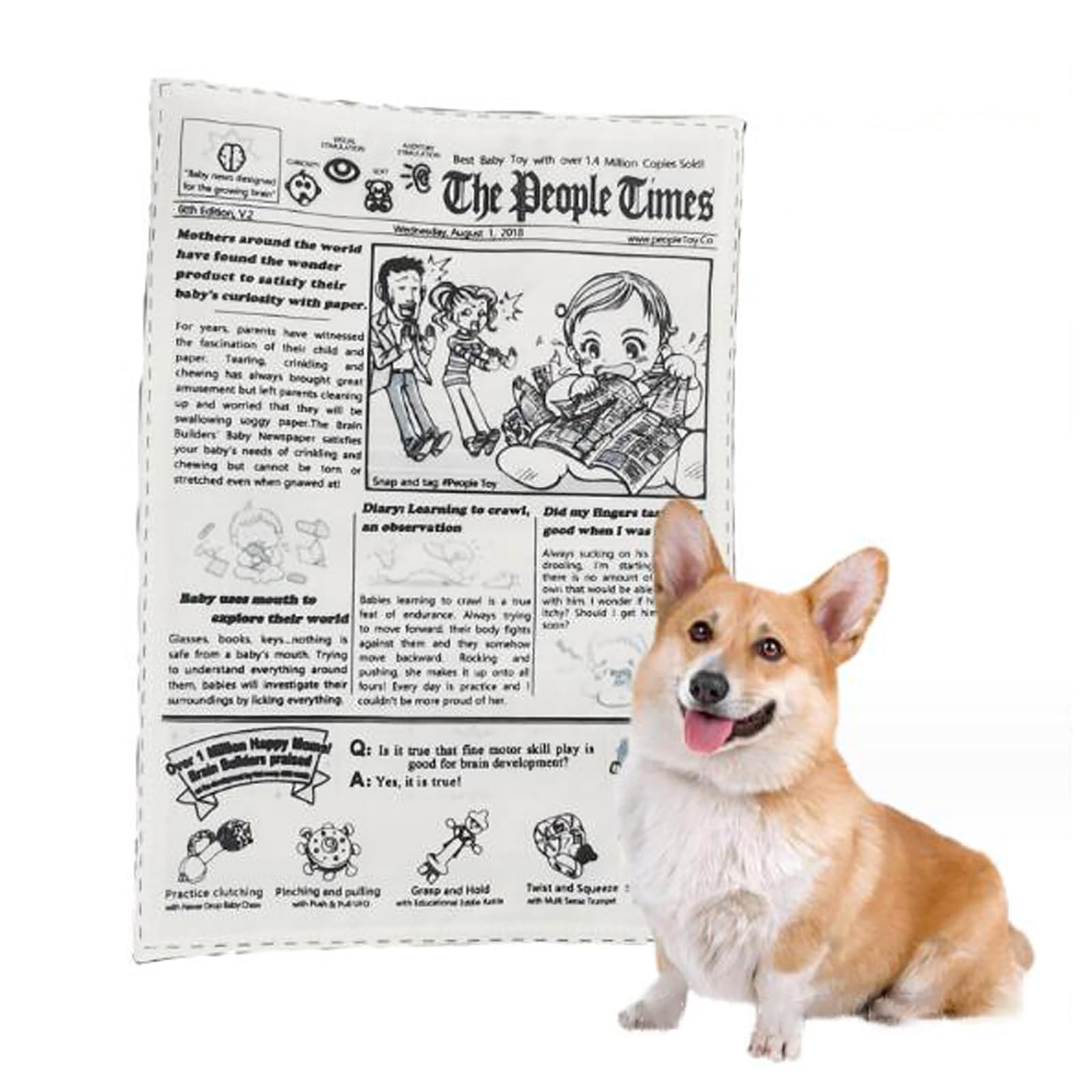 

GOODCHI Игрушка-газета для жевания для собак для образовательного снятия стресса. Можно мыть. Подходит для собак. Игрушка, Игрушка, Собаки, Игрушка, Облегчение, Прочная, Устойчивая,