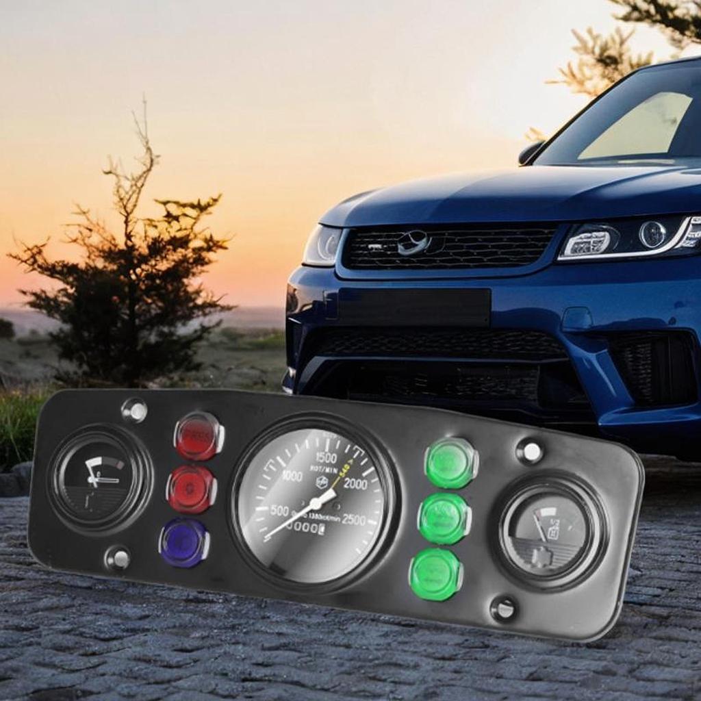 3-in-1-Kit Instrumententafel Auto Dreifachanzeige Drehzahlmesser 12V Auto-Messgerät für