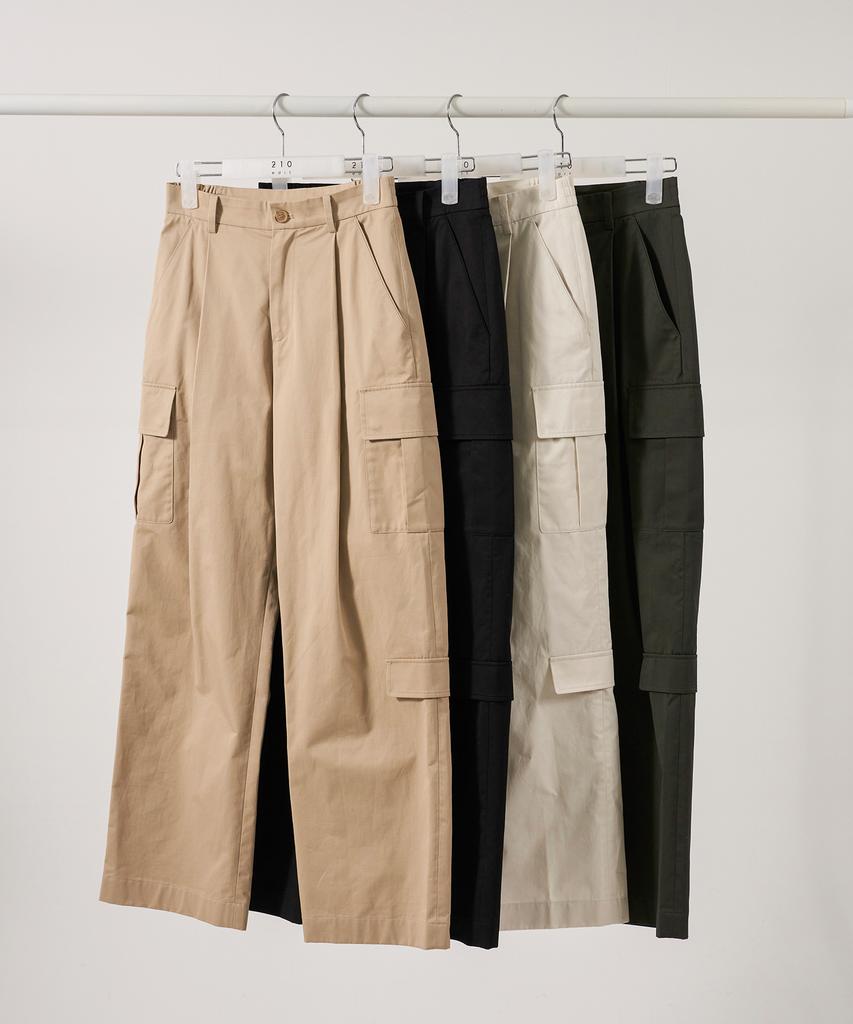 210EDIT Women'S Cargo Wide Chino Pants [4 Color]_Ze2Pt171
